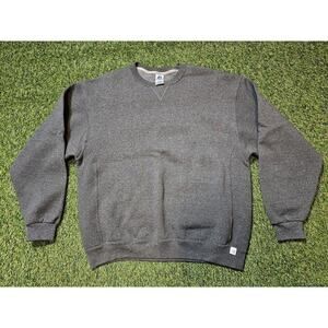 Russell Athletic Sweatshirt Men’s XL Blank 50/50 Vintage Gray Crewneck